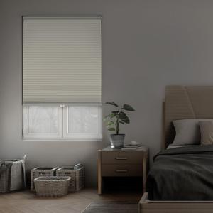 DEZ FURNISHINGS Cordless 1.5" Blackout Cellular Shade, Energy Saver, 28.5" W x 54" H, Alabaster