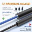TKDMR 568 Pcs Heat Shrink Tubing - 4:1 Ratio,2.2" Length,Adhesive Lined, Marine Grade Shrink Wrap - Industrial Heat Shrink Tubing Kit