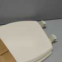 Mayfair Cassel Slow Close Toilet Seat, Easy Clean, Non Slip Premium Wood Seat, Easy Install, Made in USA, Elongated, Bone