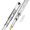 VEVOR Heavy Duty Drawer Slides 16inch, 1 Pair Locking Drawer Slides 250lbs Load Capacity, Side Mount Ball Bearing, 3-Fold Full Extension (New)