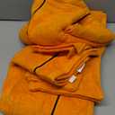 MyOwn Ultra Soft 6 Pack Cotton Towel Set, Contains 2 Bath Towels 28x55 inch, 2 Hand Towels 16x24 inch & 2 Wash Coths 12x12 inch, Ideal Everyday use, Compact & Lightweight - Orange