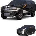 Large SUV Car Cover for GMC Hummer EV 2023-2025 100% Waterproof All Weather, Heavy Duty Outdoor Full Exterior Covers Rain Sun Wind UV Protection.