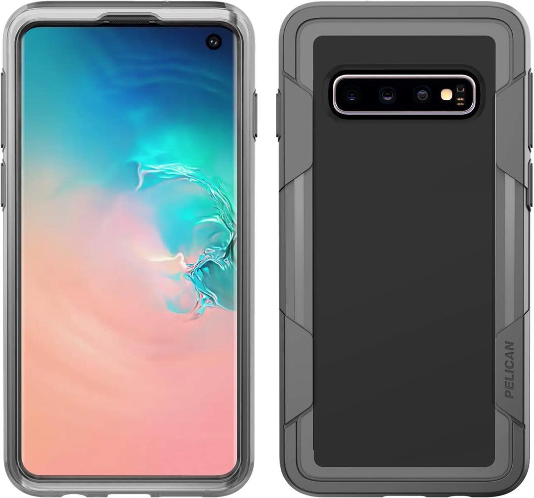 Pelican Voyager Phone Case for Samsung Galaxy S10+ (Clear/Gray)