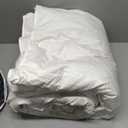 WhatsBedding Feather Down Fiber White Comforter, All Season Luxury Bed Comforter,Ultra Soft 100% Cotton Duvet Insert, Full Size 82"x86"