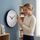 jomparis 16 Inch Large Wall Clock Modern Elegant Style for Living Room Office Kitchen Dining Room