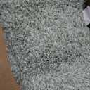 Yimobra Bathroom Rugs for Home Essentials, Non Slip Washable Bath Mat, Soft Water Absorbent Plush Shower Rug for Bathroom Floor, Bath Decor Accessories, 24X17, Light Green White