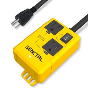 Automatic Vacuum Switch Allow Power Tool/Table Saw to Turn Vac Cleaner/Accessory On and Off Automatically, Load Sensing, On Delay Prevent Circuit Overload, Shop Dust Collector Off Delay (19.5 Inch (0.5 Meters))