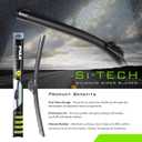 Piaa 97060 24-Inch (600mm) Si-Tech Silicone Wiper Blade, Premium All-Season OEM Windshield Wiper Replacement