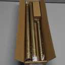 YNL Shower Curtain Rod 34-82 Inches (2.8-6.8ft) Adjustable Spring Shower Rod No Drilling, Non-Slip, Never Rust, Stainless Steel, Suitable for Bathroom Window Living room, Gold