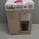 BELLA Single Serve Coffee Maker, K Cup & Coffee Ground Compatible with Removable, Adjustable Drip Tray, Auto Shutoff & Reusable Dishwasher Safe Accessories, Brews 6oz to 14oz, 1000 Watt, Oatmilk