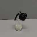 TrendPlain 16oz/470ml Glass Olive Oil Sprayer for Cooking  2 in 1 Olive Oil Dispenser Bottle for Kitchen Gadgets and Air Fryer Accessories, Salad, BBQ - Black