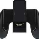 Kinvoca Charging Grip, Ergo Comfort Grip for Nintendo Switch Controllers, Portable Charger Dock with 79in USB-C Cable and Battery Indicators, High Speed Charge While Play, Black