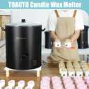 TOAUTO 60 Lbs Commercial Digital Wax Melter, 30L Extra Large Electric Candle Making Machine for with Adjustable Temperature Control, Fast-Pour Spout & Easy Clean for Candle Business 1100W 120V