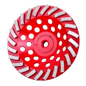 Diamond Grinding Wheel 7 inch for Angle Grinder, Concrete Grinding Wheel 24 Segments, Cup Grinding Wheel, Turbo Row Diamond Cup Wheel for Grinding Concrete, Cement, Masonry - Medium Bond