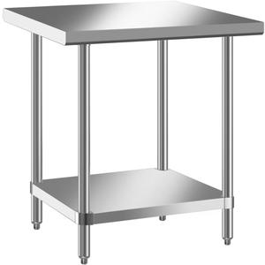 ALL16GWT3036 30" x 36" Stainless Steel Work Table, Silver