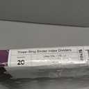 Smead Tree Ring Binder Index Dividers