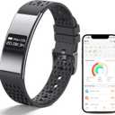 Smart Bracelet for Women Men,Wearable Activity & Fitness Tracker,All-Day Heart Rate/Stress/HRV/Step Monitor,24H Sleep Tracker,Multiple Sport Modes Smart Wristband with 2 Bands, Free APP