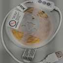 PAUTIX COB LED Strip Lights 5V USB Powered Dotless Super Bright Dimmable LED Lights 3000K Warm White 6.56ft TV Backlights,Flexible 3M Adhesive Under Cabinet Light for Bedroom,Kitchen,Shelf Lighting