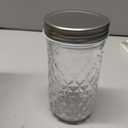 12 oz/350 ml Clear Glass Storage Canister with Airtight Lid, 4 Pack Cute Decorative Mason Container Jar for Salad, Overnight Oats, Snacks, Yogurt, Cereal, Fruit, Spice, Sugar, Coffee