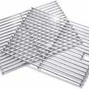 17 Inch Grill Grates for Nexgrill Replacement Parts 4 Burner 720-0830H 720-0830X 720-0888S 720-0783W,2 Pack 201 Stainless Steel Cooking Grates for Homedepot Nexgrill 5 Burner 720-0888N Gas Grill (Silver)