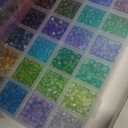 2600 PCS 6mm Crackle Glass Beads for Jewelry Making, 48 Colors Crystal Beads Bracelet Making Kit, Round Beads for Bracelets, Friendship Bracelet kit for DIY Crafts Gifts, 2 Box (Crackle Colors)