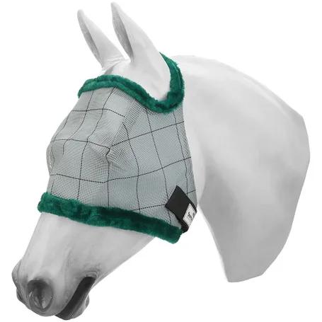 Farnam SuperMask II Fly Mask Without Ears for Smaller Horses or Arabian Horses,Full Face Coverage & Eye Protection from Insect Pests, Structured Classic Mesh with Plush Trim,Small Horse/Arabian Size