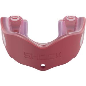 Shock Doctor Mouth Guard Sports, Hockey, Lacrosse, Baseball, Wrestling Moutguard, Gel Max Heavy Duty Protection & Custom Fit, Football Mouth Guard with Strap, Adult & Youth Mouthguard (Maroon)