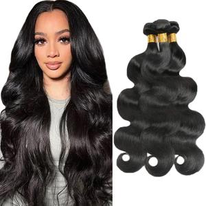 24 26 28 inch 1b Bundles Human Hair Body Wave Bundle Human Hair 3 Bundles Body Wave Bundle for Women Natural Color