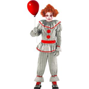 Morph Scary Clown Costume - Boys' Scary Clown Halloween Costume XL