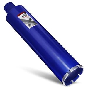 3-1/2 Inch Core Drill Bit for Concrete with Rebar - 14" Depth Core Bits, Wet Use, 1-1/4"-7 UNC, Upgraded Welded Teeth for Brick, Block, Masonry, Stucco, Alsphalt - Great for DIY & Pros (89mm)