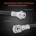 A-Premium Front Passenger Brake Hydraulic Hose Compatible with Chevy, Oldsmobile and Pontiac Models - Lumina APV 1992-1996, Silhouette 1992-1996, Trans Sport 1992-1996 - Replace# 17998302