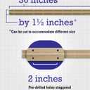 Hardware Essentials 851071 Continuous Pin 36" x 1-1/2" Brass