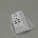 Outlet Extender with Night Light, HANYCONY Multi Plug Outlet, USB Wall Charger Surge Protector 4 USB Ports(1 USB C), Power Strip Electrical Outlet Splitter Expander for Home Office Dorm Room, ETL (White)