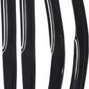 Silscvtt Window Vent Visors Shade Sun Rain Wind Guards Deflectors Cover Acrylic Outside Replacement for Mazda 3 Hatchback 2004-2009