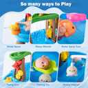 Water Table for Toddlers 3-5 Outdoor Toys for Kids Ages 4-8 3-Tier Kids Sand Water Tables with Fishing Game Set Activity Sensory Table Summer Gift Beach Outside Toys for Toddler Boys
