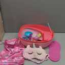 Kids Foot Spa Kit - Kids Spa Day Kit for Girls 4-12 Yrs. - Pedicure Foot Spa, Girls Spa Set Nails Art Salon Girl Stuff - Parties & Christmas Birthday Gifts for 5 6 7 8 9 10-12 Year Old Girl Gifts (Rose Red)