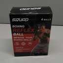 SQUAD Boxing Reflex Ball Set - 4-Level Reaction Balls + Adjustable Headband - Train Speed, Timing & Hand-Eye Coordination - Safe Fun for Kids & Adults - Boxing/MMA/Krav MAGA Home Workout Gift