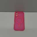 CANSHN Magnetic for iPhone 16 Case, Upgraded [Full Camera Protection] [Compatible with Magsafe] [Translucent Matte] Shockproof Protective Phone Case for iPhone 16 - Hot Pink