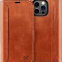 OCASE Compatible with iPhone 15 Pro Wallet Case, PU Leather Flip Folio Case with Card Holders RFID Blocking Kickstand [Shockproof TPU Inner Shell] Phone Cover 6.1 Inch 2023, Retro Brown