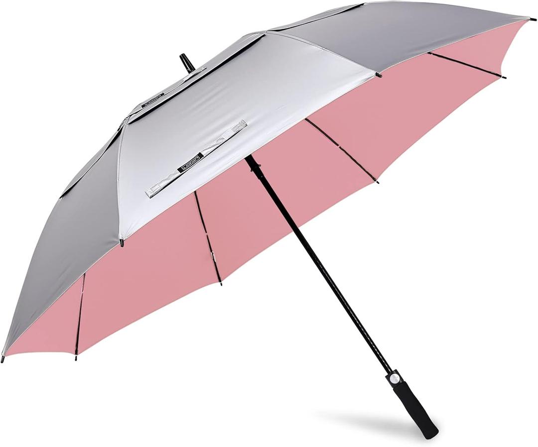 G4Free 47/54/62/68 Inch UV Protection Golf Umbrella Auto Open Vented Double Canopy Oversize Extra Large Windproof Sun Rain Umbrellas
