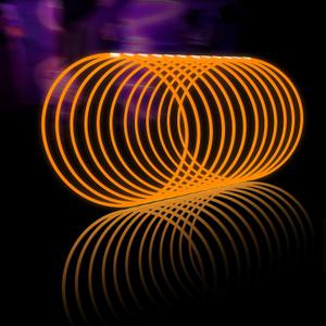 Glow Fever Glow Sticks Bulk 100ct 22'' Glow Necklaces with Connectors, Neon Light Sticks for Party Festivals Raves Concert Birthday Wedding, Orange