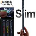 TORRAS for iPhone 17 Pro Case, Beyond Military-Grade Protection, Camera Control Button, DIY Buttons, Translucent Matte Slim Thin Shockproof Hard Back Anti-Scratch Phone case for iPhone 17 Pro, Black