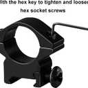 Scope Rings 1 Inch,2 Packs of Medium Profile Scope Mount Rings for 21mm Picatinny Rails