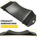 4Pack Tire Saver Ramps for Flat Spot and Flat Tire Prevention Tire Cradles Set with Interlock Design Plastic Car Ramps with Storage Carrying Bag for RV,Trailer,Truck
