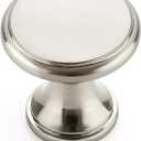 Ravinte 10 Pack Brushed Nickel Kitchen Cabinet Knobs, Solid Silver Pulls Zinc Handles Simple Drawer Cabinet Hardware for Cupboard Drawer Knobs