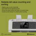 Safescan 2985-SX Money Counter Machine with Counterfeit Detection, Multi-Currency, Mixed Denomination, Bank Quality, High-Speed Counts and Sorts 1,200 Bills per Minute, 7 Point Counterfeit Check