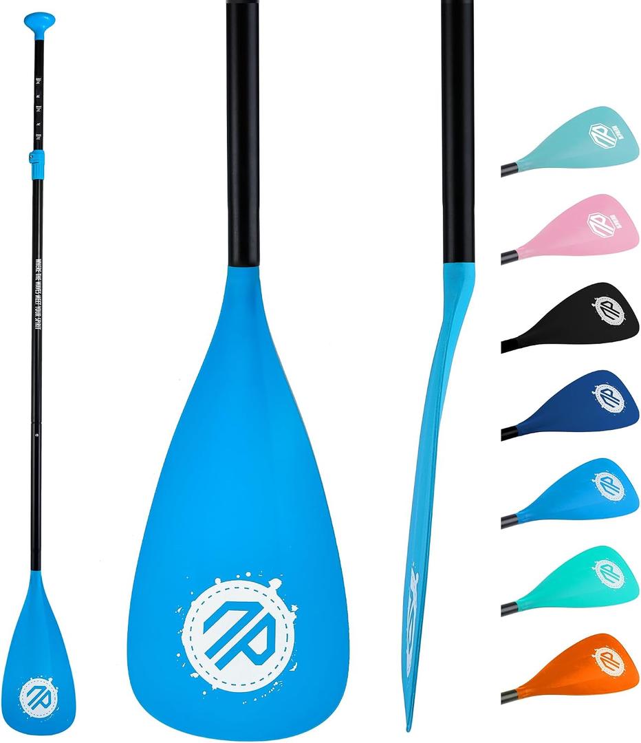 niphean Sup Paddle, Adjustable Paddle Board Paddles, Lightweight Kayak Paddle, Detachable Stand Up Paddle Board Accessories Oars with Aluminum Alloy Shaft and Fiberglass Blade, 3 Piece