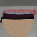 FINETOO 6 Pack Womens Seamless Hipster Underwear No Show Panties Invisibles Briefs Soft Stretch Bikini Underwears XS-XL (Medium, Solid 1)