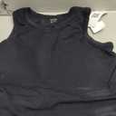 ATTRACO Workout Tank Tops for Women Seamless Full Length Gym Tops Athletic Yoga Top Built in Bra Size L Black