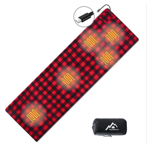 Mantuole Heated Sleeping Bag pad, Heated Sleeping Bag Liner, 5 Heating Zones, Operated by 5V/3A Type-C Battery Power Bank (Battery NOT Included) or Other Type-C Power Supply. Type-C.